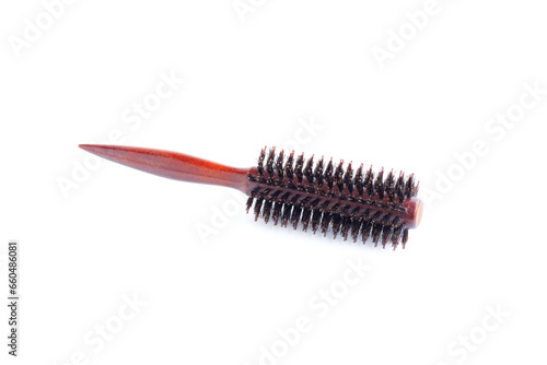 Wooden hair comb isolated on white background, Wooden Hair Brush