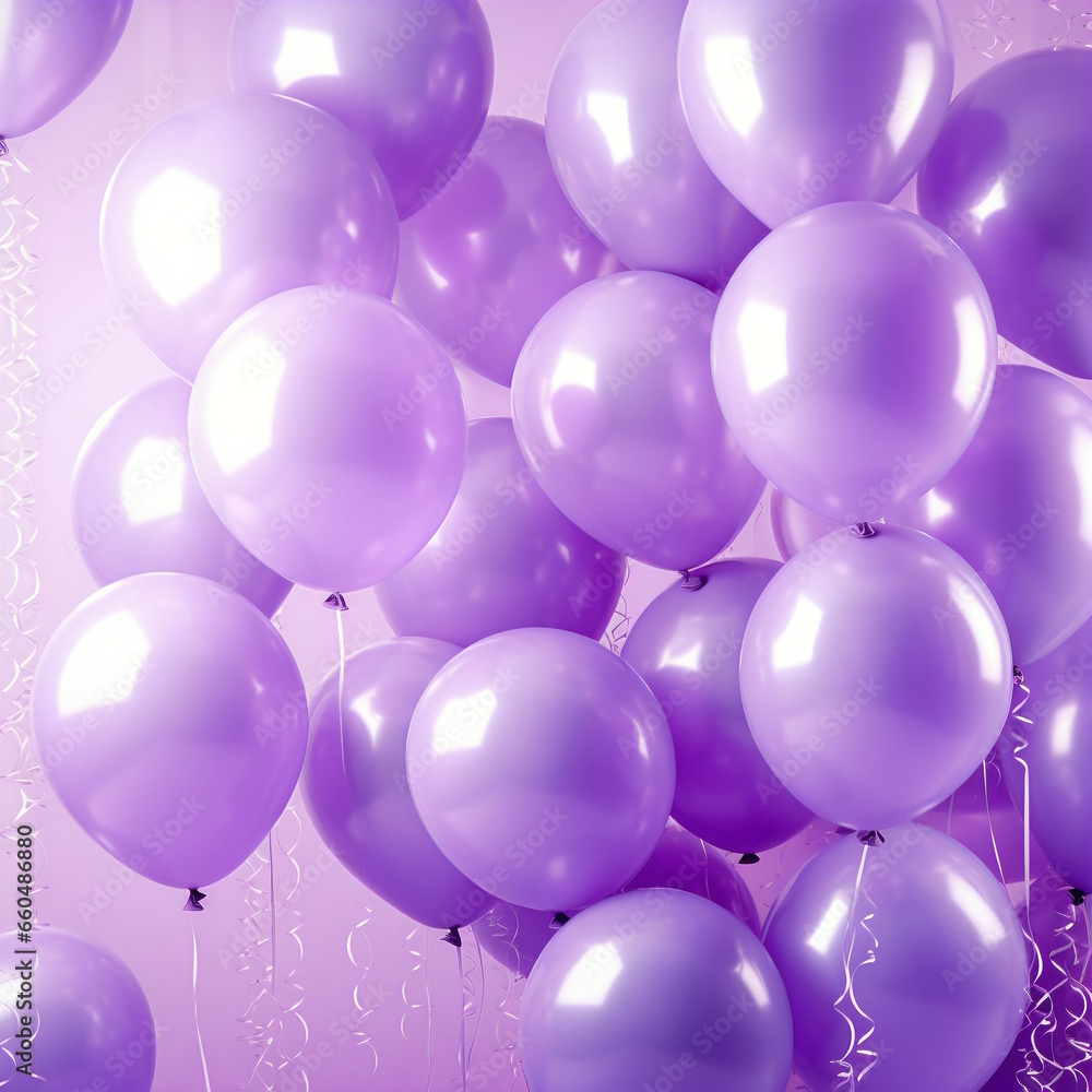 Vibrant Violet Inflatable Balloons Background Vibrant Violet Inflatable Balloons Background