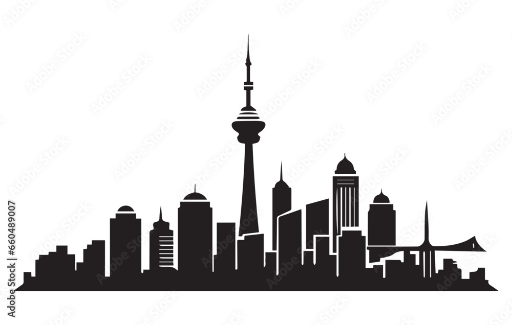 Modern Kuala Lumpur City Skyline Design,Kuala Lumpur skyline detailed silhouette. Vector illustration