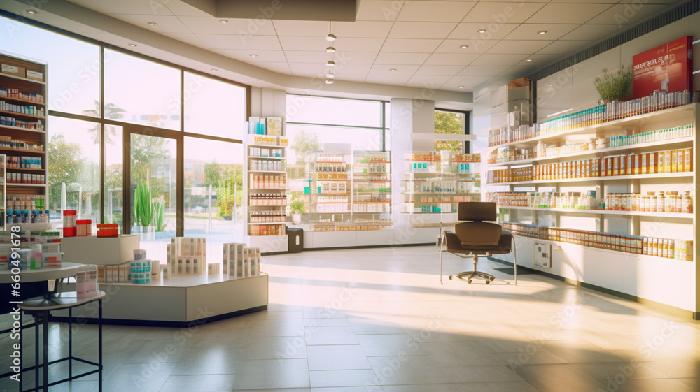 Pharmacy Interior 2, Generative AI.