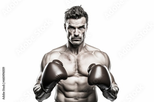 Portrait of a boxer
