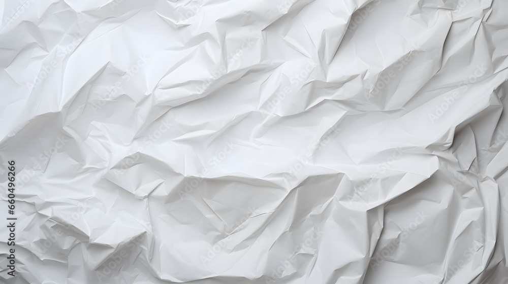 Crumpled paper texture. White empty battered paper background Crumpled paper texture. White empty battered paper background