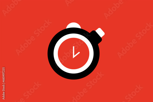 timer illustration.  Vector illustration  in flat style design.