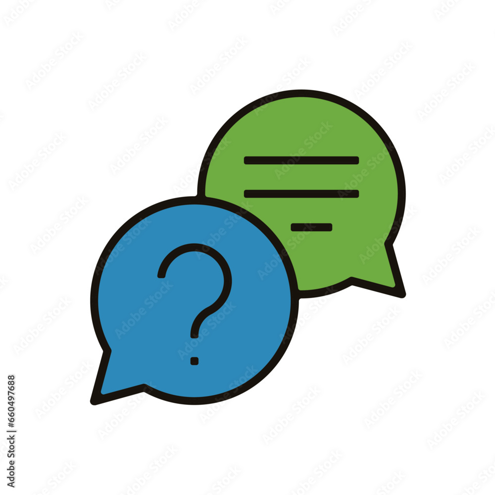 question réponse team buiding travail entreprise d'équipe pictogramme Icone et symbole couleur question réponse team buiding travail entreprise d'équipe pictogramme Icone et symbole couleur