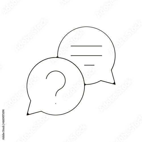 question réponse team buiding travail entreprise d'équipe pictogramme Icone et symbole fin