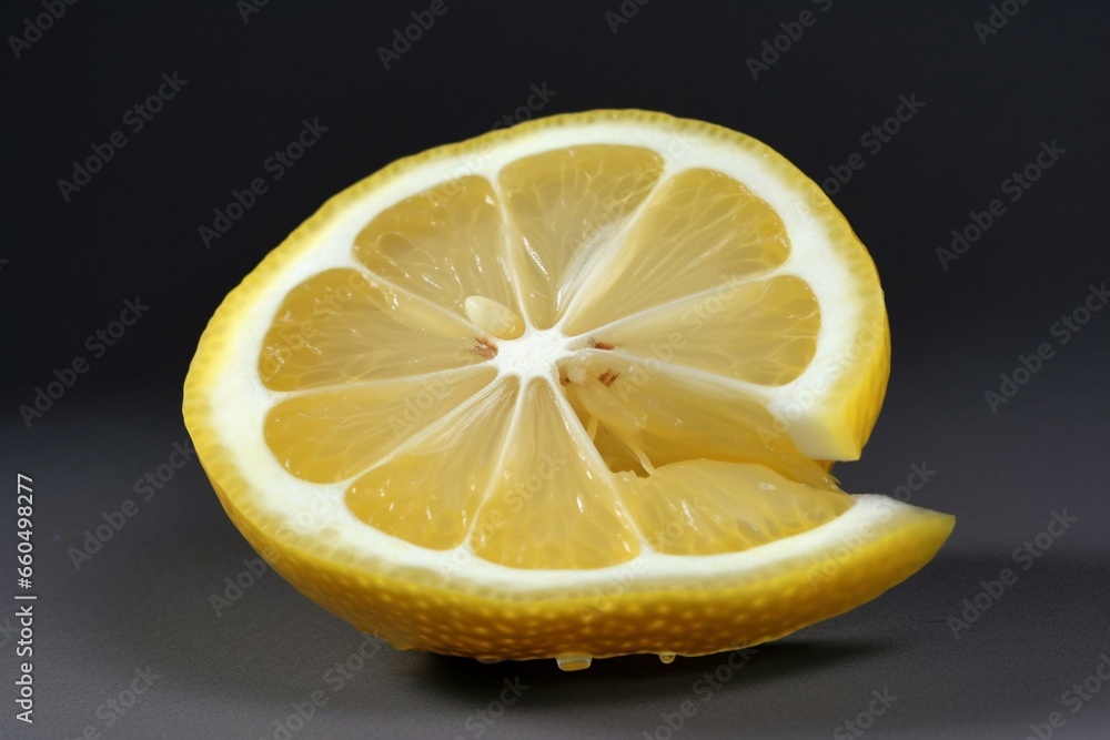 sliced lemon. Generative AI