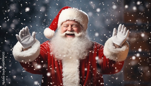 Happy New Year. Santa Claus, character for the holidays.