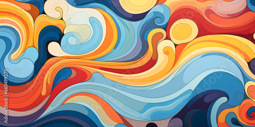 Futuristic Abstractions: Detailed Color Pattern with Precisionist Art