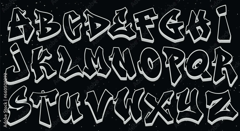vector set black dripping font alphabet lettering