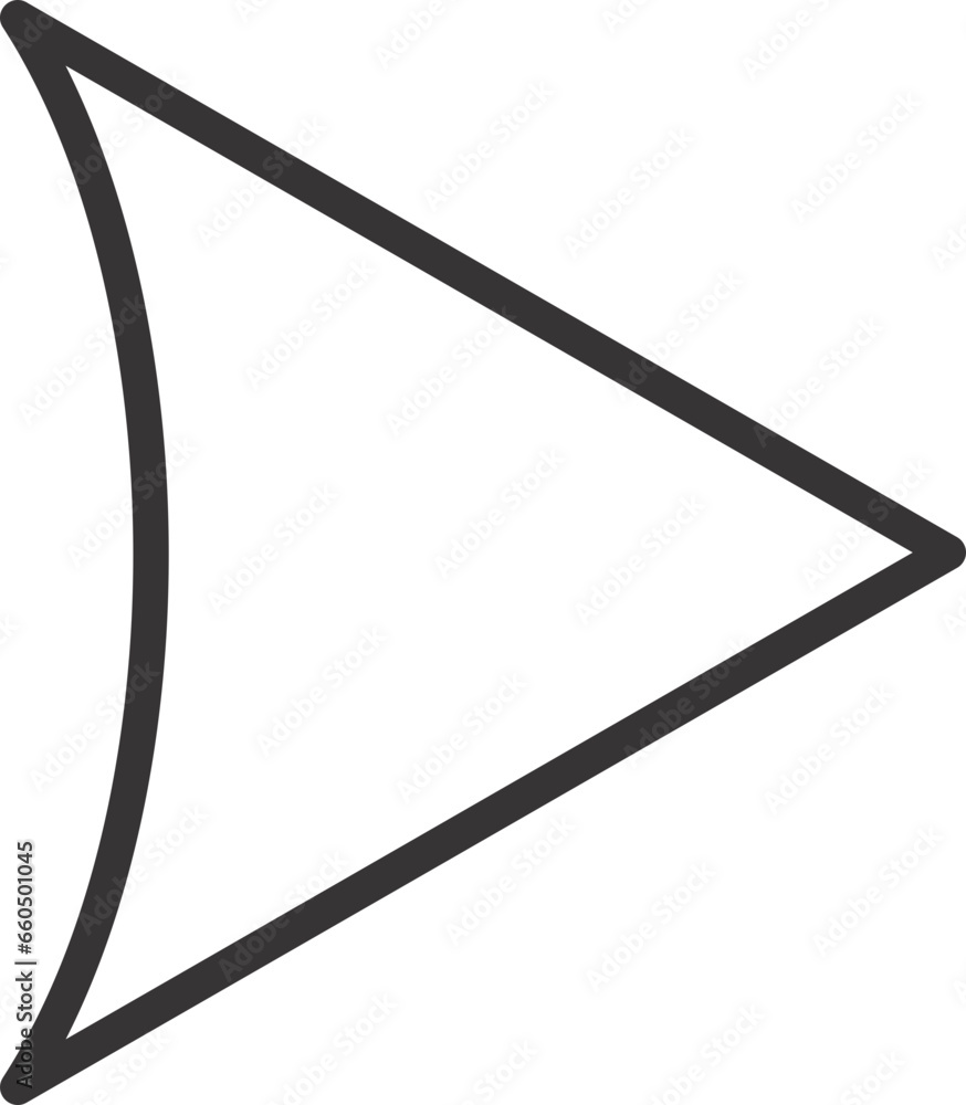 arrow sign outline flat vector arrow sign outline flat vector