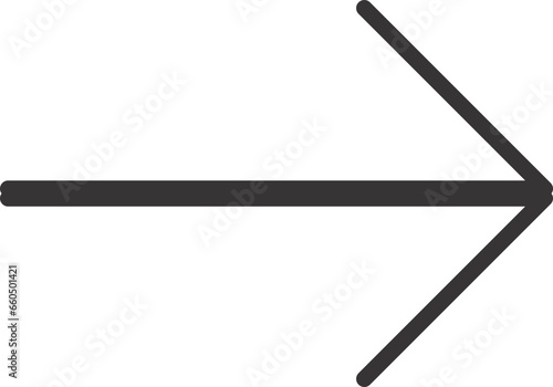 arrow sign outline flat vector 