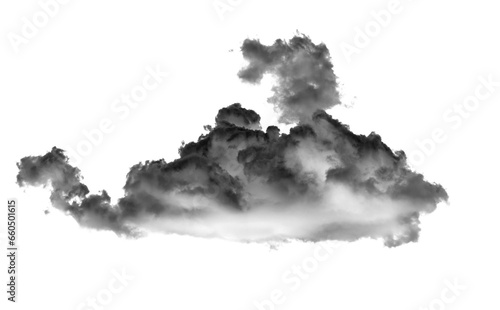 White clouds on transparent png