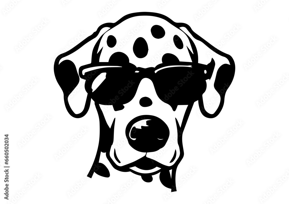 dalmatian dog vector