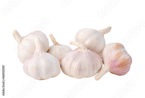 Gruop of Garlic on transparent png