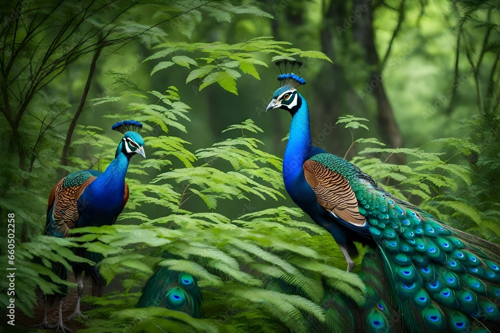 Obraz premium peacock with feathers