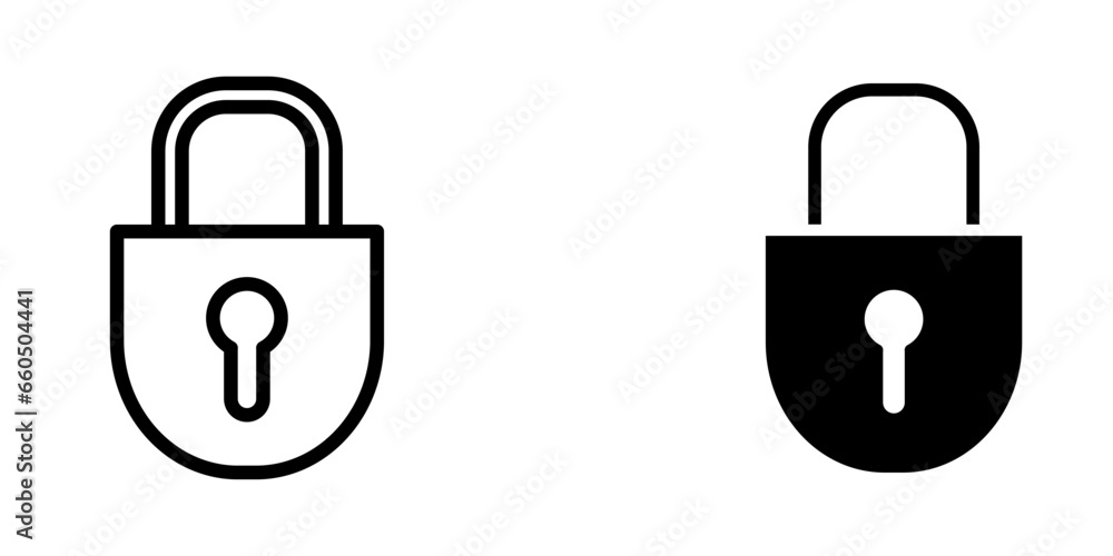 Illustration Vector graphic of padlock icon. Fit for key, safe, password, protection, secure, code etc. Illustration Vector graphic of padlock icon. Fit for key, safe, password, protection, secure, code etc.