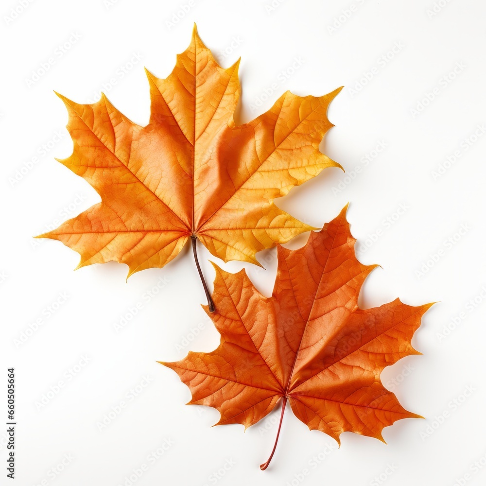 Vibrant maple leaves, displaying a spectrum of fall colors, isolated on a white background. Their autumnal hues evoke thoughts of Thanksgiving and the changing seasons. Vibrant maple leaves, displaying a spectrum of fall colors, isolated on a white background. Their autumnal hues evoke thoughts of Thanksgiving and the changing seasons.