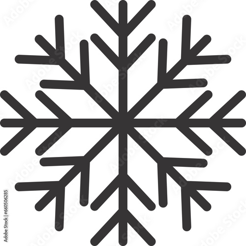snowflake on a black background