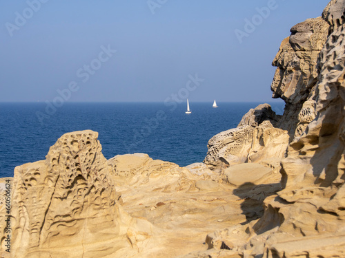 Italia, Toscana, Livorno, costa di mare tra Baratti e Piombino.