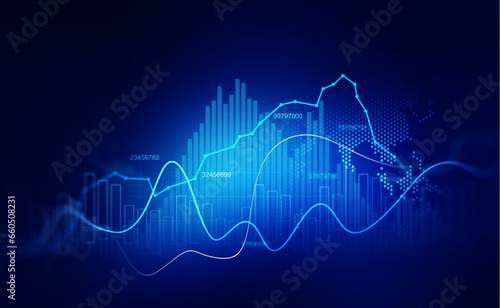 Business growth graph chart and success financial arrow up. Development graph profit and investment.	
