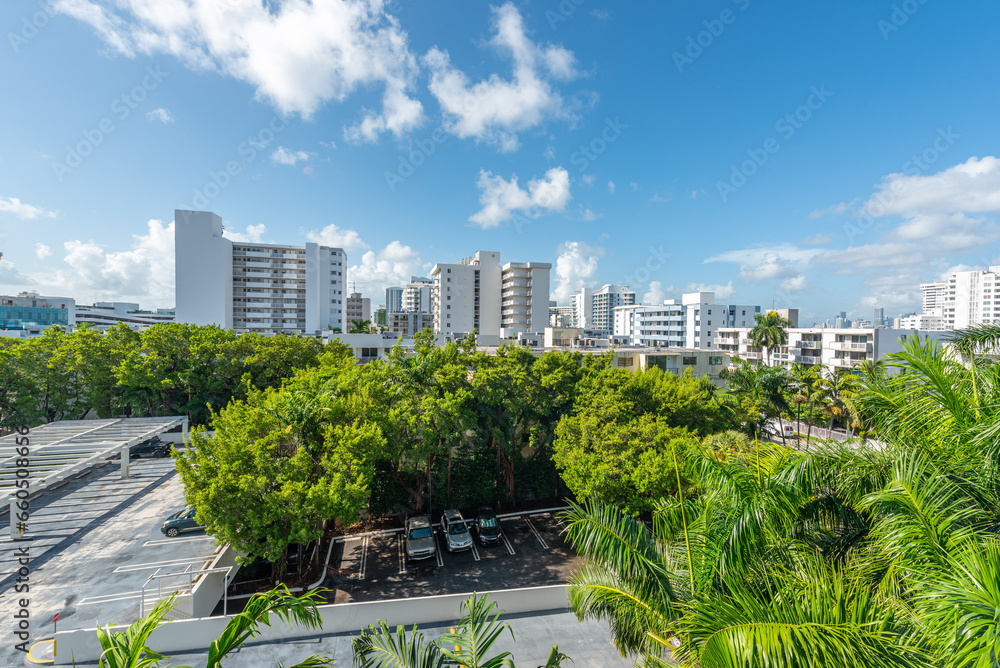 Fototapeta premium View from apartment condo in Florida