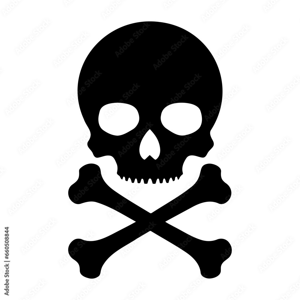 Skull and Crossbones symbol Icon. Vector illustration Skull and Crossbones symbol Icon. Vector illustration