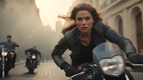Girl on bike