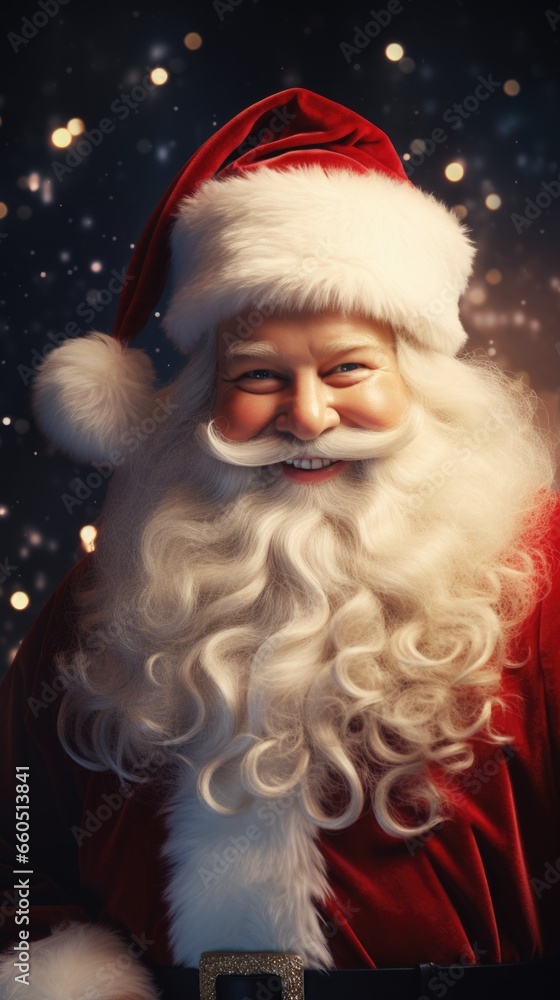Santa claus holding a big red bag of presents. Santa claus holding a big red bag of presents.