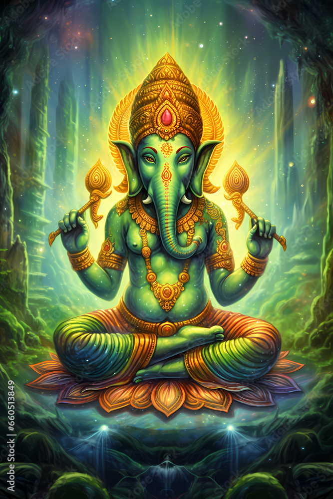 Fototapeta premium Ganesha! Template / Banner for your best design
