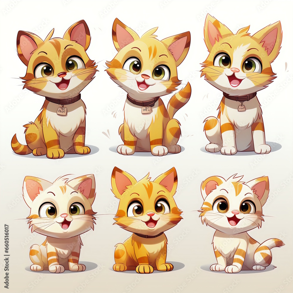 Playful Cat Cartoon - Professional Design Playful Cat Cartoon - Professional Design