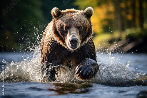 Raw power of a grizzly bear © Bojan