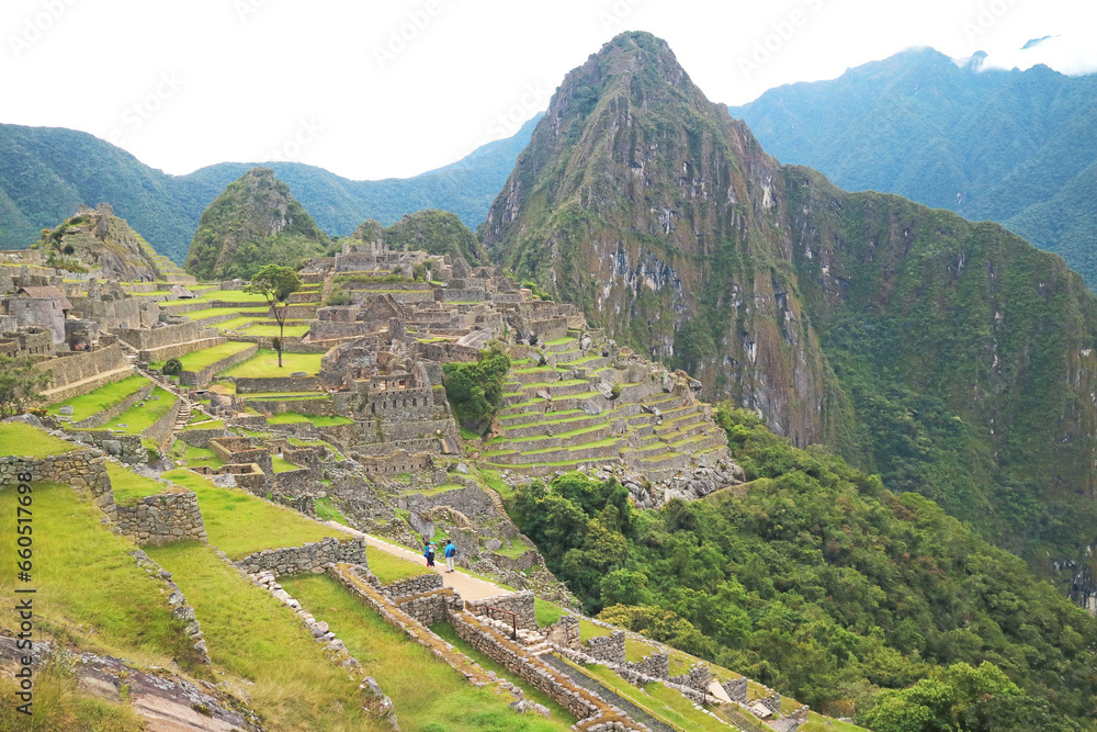 Incredible Ancient Inca Citadel of Machu Picchu, New Seven Wonder of the World in Cusco Region of Peru, South America