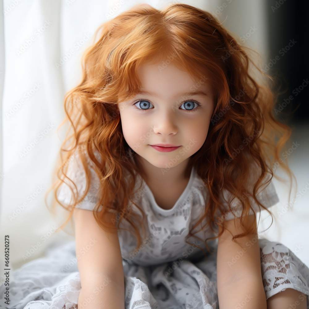 Cute little girl with blue eyes looking at the camera. Cute little girl with blue eyes looking at the camera.