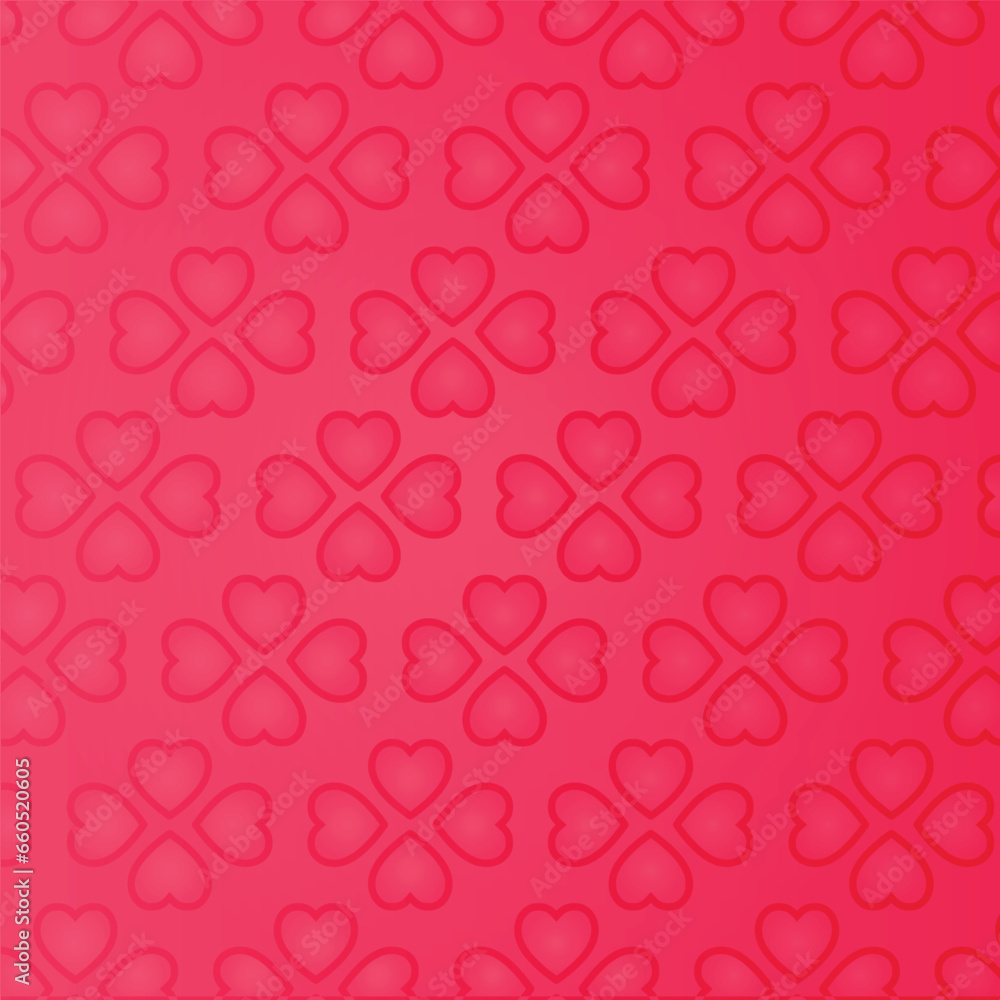 free vector background template with heart pattern