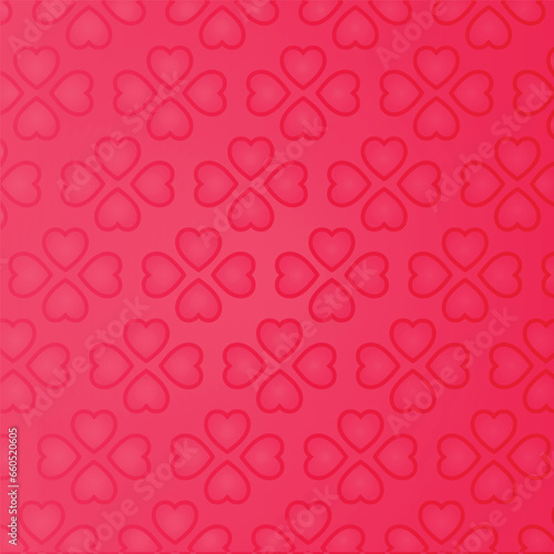 free vector background template with heart pattern