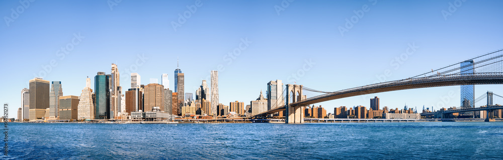 panoramic view at the skyline of new york panoramic view at the skyline of new york
