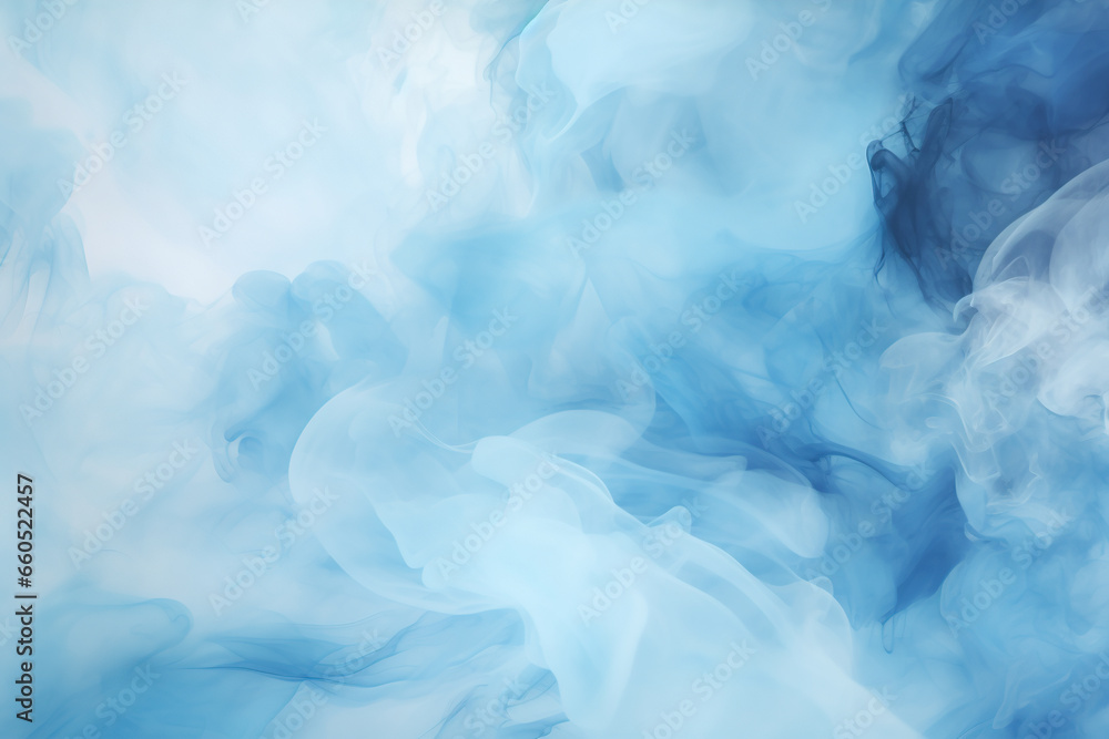 abstract cloudy light blue background with various natural clouds and smoke