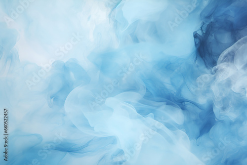 abstract cloudy light blue background with various natural clouds and smoke