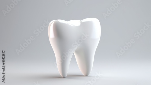 White Tooth Perfection  Dental Care and Isolated Beauty