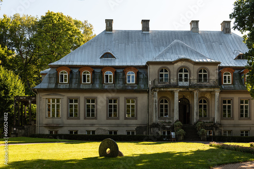 Vadakste manor in sunny day, Latvia. photo