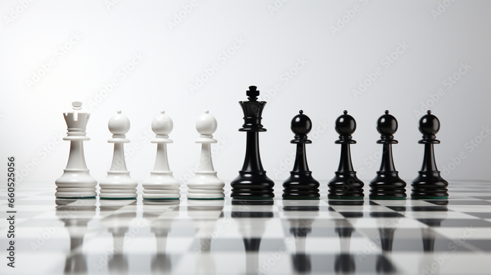 Chess pieces on chessboard, Concept for Leadership, teamwork, partnership, business strategy, decision and competition. Chess pieces on chessboard, Concept for Leadership, teamwork, partnership, business strategy, decision and competition.