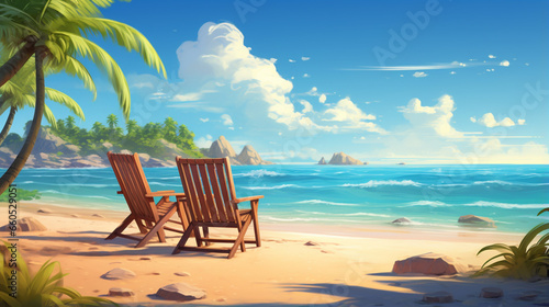 Background image of a quiet seaside atmosphere.  © Gun