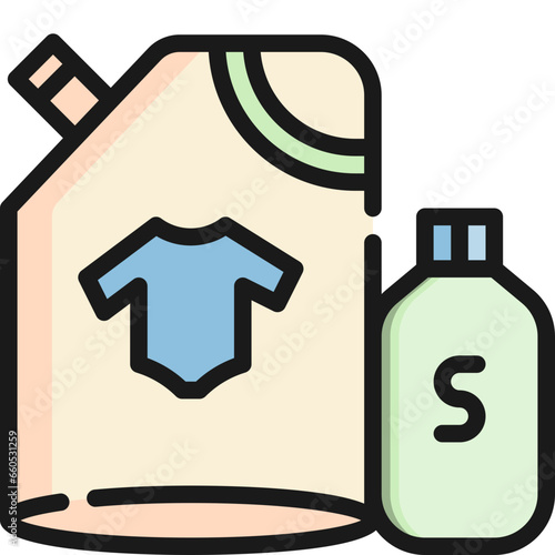 detergent, softener color style icons