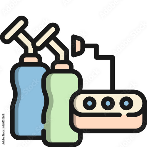 electric breast pump color style icons