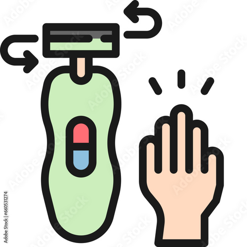 electricbaby, nail trimmer, nail clipper color style icons