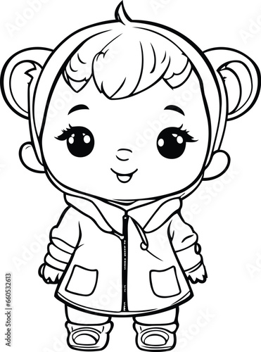 cute little boy cartoon vector illustration graphic design vector illustration graphic design © Waqar