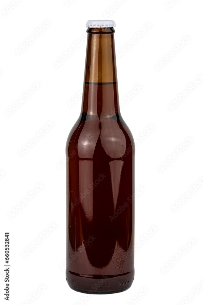 bottle of beer (beer dark bottle isolated on the white background) bottle of beer (beer dark bottle isolated on the white background)
