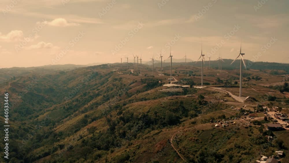 Wind power,aerial view of clean and renewable wind power farm motion konverting kinetic energy modern electric industry environmental protection innovation ecosystem electricity generator wind turbine Wind power,aerial view of clean and renewable wind power farm motion konverting kinetic energy modern electric industry environmental protection innovation ecosystem electricity generator wind turbine