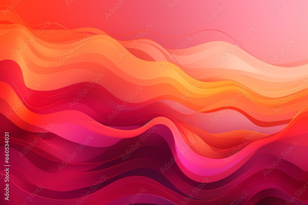 Beautiful abstract background with shades of pink and orange. Generative AI