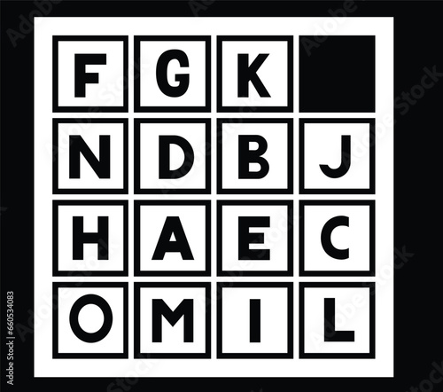  3d wood tile or square block with letter sign wording text, puzzle words game crossword play cube board font language education, tidy vector illustration of play alphabet block